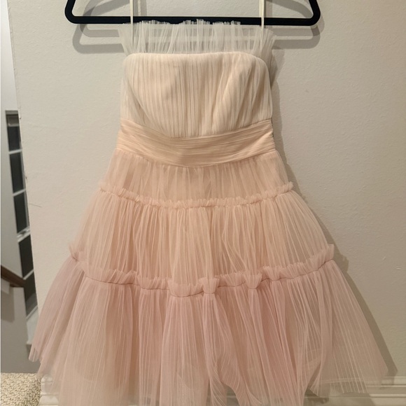 BCBGMAXAZRIA pink tulle corseted mini dress new with tags! -  magambanetwork.com